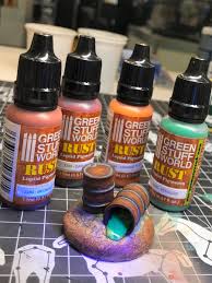 Green Stuff World On Twitter Extreme Rust With Our New Acrylic Liquid Pigments Liquid In The Bottle Powder Like In The Table And No Need Of Fixers Greenstuffworld Diorama Paintingminis Paintingwarhammer Acrylicpaint