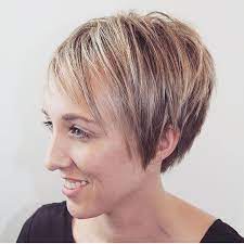 We think this pixie cut is the perfect option for women with thin hair who are a bit apprehensive when it comes to going short. Fine Hair Long Pixie Cut Thin Hair Novocom Top