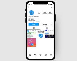 Instagram profile with a blue verification badge resmi