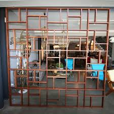 Custom Midcentury Geometric Room Divider 4 Wood Room Divider Mid Century Modern Room Dividers Mid Century Modern Room