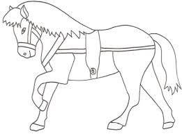 Disegno da colorar antistress principesse principessa a cavallo 12. Disegno Di Cavallo Da Traino Da Stampare Gratis E Da Colorare Per Bambini