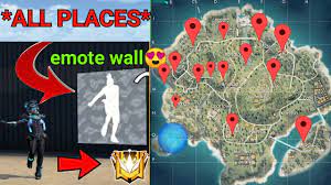 How to use emote wall in free fire emote wall in free fire ishan gaming 33. All Locations To Get Emote Wall Garena Free Fire Ng Youtube