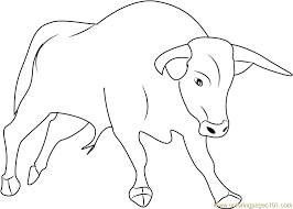 Find this pin and more on coloring pages by helena von. Strong Bull Coloring Page For Kids Free Bull Printable Coloring Pages Online For Kids Coloringpages101 Com Coloring Pages For Kids