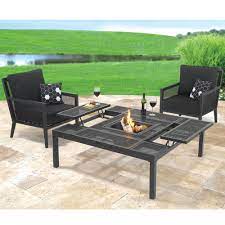 Coffee table to dining table, the lift top can comfortably serve two adults. The Outdoor Convertible Coffee To Dining Table Hammacher Schlemmer
