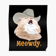 Последние твиты от cats and cowboy hats (@cowboycats). Cowboy Cat Posters Redbubble