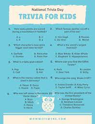 Challenge them to a trivia party! Fun Trivia For Kids And Adults Free Printables Mom Wife Wine