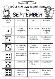 Wurfeln Und Schreiben Im September Afs Methode Arbeitsblatt Daf Daz Download Eltern Forderschule Grundsch Sonderschule Lehrer Mobbing Schule Lehrperson