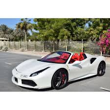 The most prestigious car brands available to rent in dubai, like audi, bentley, bmw, ferrari, lamborghini, maserati, mercedes, porsche, range rover, and rolls royce etc. Superior Car Rental Ferrari 488 Spider White Exclusive Luxury Rent Avvenice
