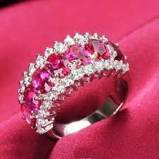 Pin By Doreen Kryla On Girls Best Friend Hot Pink Diamond Ring Pink Diamond Pink Ring