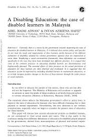 We did not find results for: Pdf A Disabling Education The Case Of Disabled Learners In Malaysia Airil Haimi Mohd Adnan Academia Edu