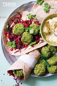 Falafel Wraps With Beetroot And Apple Slaw Tesco Real Food Recipe Food Recipes Tesco Real Food