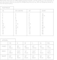 47 true to life sebago size chart