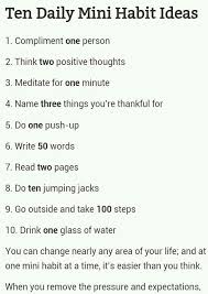 How Simple Mini Habits Can Change Your Life Mini Habits Tiny Habit Habits