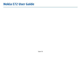 Find an unlock code for nokia e72 cell phone or other mobile phone from unlockbase. Nokia E72 User Guide