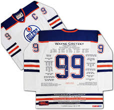 .oilers legends, with both teams wearing throwback jerseys and the officials once submit your jersey to third string goalie. Wayne Gretzky White Career Jersey Uda Signed Ltd 99 Edmonton Oilers At Amazon S Sports Collectibles Store