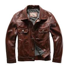Genuine Cow Skin Leather Jacket Mens Casual Vintage Biker Jacket 507xx Yesterday S Price Us 399 8 Leather Jacket Men Style Leather Jacket Men Leather Jacket