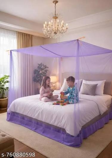 Mosquito Net for Double Bed 6X6 | Foldable | Fine Mesh | Easy Install | Washable