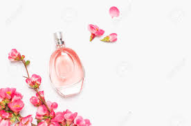 Our perfume collections are the perfect assortments of all natural perfumes and fragrances. Bottle Of Women S Perfume With Pink Spring Flowers On Light Gray Stock Photo Picture And Royalty Free Image Image 124895446