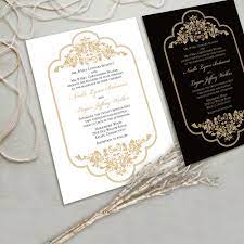 Black And Gold Wedding Invitations Your Invitations Should Reach Your Guest Fun Wedding Invitations Wedding Invitation Gold Black Elegant Wedding Invitations
