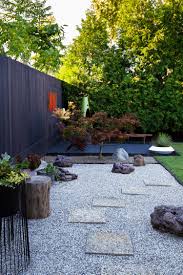 Sustainable and naturally weathered lunawood thermowood matches perfectly together with the large rocks carved from the ground. A Mid Century Modern Backyard Renovation Home