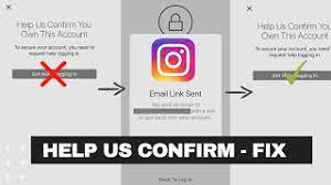 How To Fix Help Us Confirm You Own This Account Instagram Message Youtube