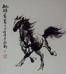 Horse Painting Chinese Artwork Horse Painting Chinese Art Painting Horse Art