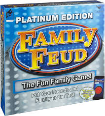 It's time to play the new family feud® live! Platinum Family Feud Signature Game Board Games Amazon Canada