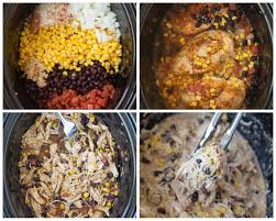 Melt 2 tablespoons butter in a sauce pan and saute onion and garlic. Creamy Slow Cooker Fiesta Chicken Lil Luna