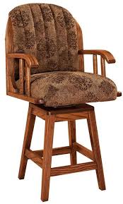 Chances are you'll found another most comfortable bar stools better design concepts. Delray Upholstered Bar Stool With Swivel From Dutchcrafters Amish