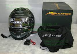 Details About Brand New Akuma Stealth Motorcycle Helmet 2x Large With Led Lights Usaf Xxl Mb