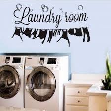 Dsu Creative Removable Vinyl Wall Decals Waterproof Home Decor Laundry Room Wall Decor Laundry Room Wallpaper Bathroom Wall Stickers