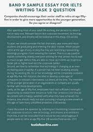 Band 9 Sample Essay For Ielts Writing Task 2 Topic Retirement