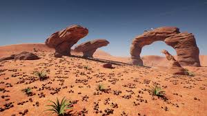 Stylized Desert Pack Game Ready 3d Model Stylized Landscape Scene