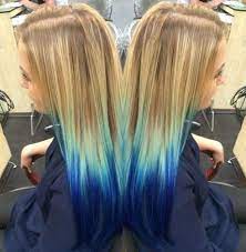 Hair Blonde Color Ideas Balayage 57 Ideas For 2019 Dip Dye Hair Ombre Hair Color Blue Ombre Hair