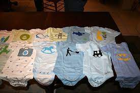 I Heart Pears Decorating Onesies During Baby Shower Baby Shower Onesie Baby Shower Fun Baby Shower Onesie Decorating