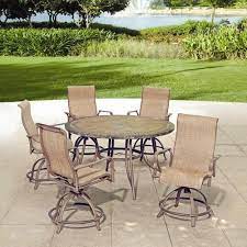 Backyard Creations 6 Piece Avondale Balcony Dining Collection At Menards Backyard Creations Fire Pit Patio Set Outdoor Furniture Sets