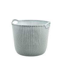 On our storage blog we also share lots of ideas and tips for a perfectly organised home. Buy Knit Basket L 30l Misty Blue Plastic Set Of 4 Online