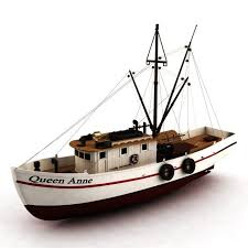 Boat Fish 3d Model Max C4d Obj 3ds Fbx Lwo Stl 3dexport Com By Megagers Fishing Boats Boat Model Boats