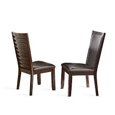 Table has a double stacked top and can extend to seat up to 8 people. Dark Brown Cherry Finish Dining Chairs Set Of 2 Kirklands