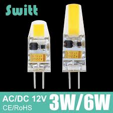 G4 بقيادة مصباح 3 واط 6 واط Cob Led لمبة Ac Dc 12 فولت مصغرة Lampada Led G4 Cob ضوء 360 أضواء شعاع زاوية استبدال الهالوجين G4 الثر G4 Led Led Bulb Dimmable Led