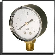 Manometre 0 A 4 Bars Radial Pour Filtre Piscine Cote Eau