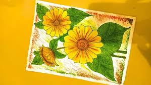 Tak hanya sebagai bunga yang memiliki banyak fungsi seperti sebagai camilan sehat dan dapat menghasilkan minyak yang bermanfaat, saat ini. Mudah Cara Menggambar Dan Mewarnai Bunga Matahari Dengan Crayon Oil Pastels Youtube