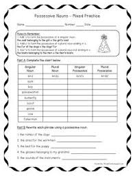 Possessive Nouns Worksheet Possessive Nouns Possessive Nouns Worksheets Nouns Worksheet