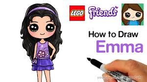 Entdecke rezepte, einrichtungsideen, stilinterpretationen und andere ideen zum ausprobieren. How To Draw Lego Friends Emma Easy Youtube