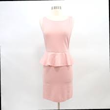 Alice + Olivia Tracy Collection Pink Stretch Sleeveless Peplum Fashion  Dress for Women by Alice and Olivia