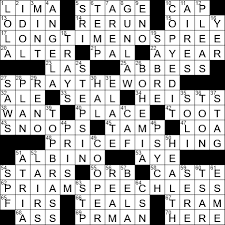La Times Crossword 13 Mar 20 Friday Laxcrossword Com
