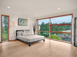 Decorate the adjacent wall with many large but randomly sized picture frames to balance the window out. 20 Contemporary Bedrooms With A Beautiful Outdoor View From Glass Windows Home Design Lover
