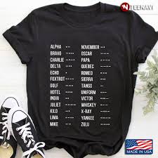 Alpha bravo charlie delta echo foxtrot golf hotel india juliet. Nato Phonetic Alphabet Alpha Bravo Charlie Delta Echo Foxtrot Golf Hotel India Juliet Kilo Lima Mike T Shirt Teenavi