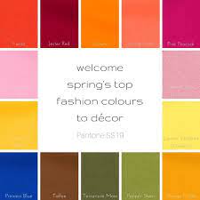 Pantone 2019 Spring Summer Colours Luxurydotcom Color Trends Fashion Pink Peacock Pantone Colour Palettes