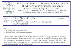 Maybe you would like to learn more about one of these? Surat Pemberitahuan Verval Data Individu Siswa Kelas Akhir Tahun 2021 Info Pendidikan Terbaru